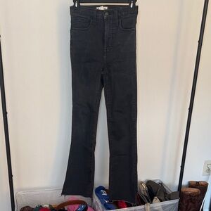 Madewell Black Flare Jeans